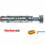 TA M - S Tassello Acciaio Espansione con Vite TE d.10-12-15 pz.50 | Fischer